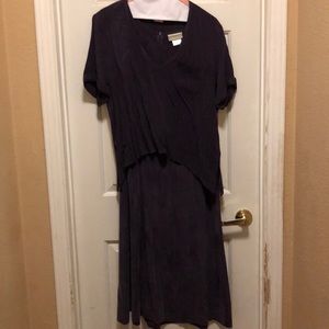 Coldwater creek two piece purple dress